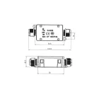 MasterLED Dupla hermetikus IP68 kábelcsatlakozó