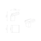 MasterLED Lango 7 5 W-os fekete oldalfali lámpa