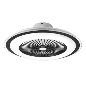   MasterLED Rodos 72 W-os 600 mm fekete-fehér LED távirányítós mennyezeti lámpa beépített ventillátorral