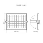 Videx Gelio 20 W-os natúr fehér napelemes reflektor