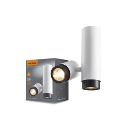   Videx ARIZA henger alakú fehér forgatható fejű mennyezetlámpa GU10-es foglalattal