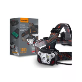   Videx LED Fejlámpa hidegfehér újratölthető akkumulátorral H056