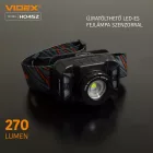 Videx LED Fejlámpa hidegfehér újratölthető akkumulátorral H056