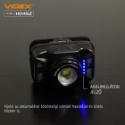 Videx LED Fejlámpa natúrfehér újratölthető akkumulátorral H045Z