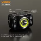 Videx LED Fejlámpa natúrfehér újratölthető akkumulátorral H035C