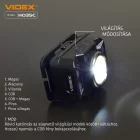 Videx LED Fejlámpa natúrfehér újratölthető akkumulátorral H035C