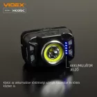Videx LED Fejlámpa natúrfehér újratölthető akkumulátorral H035C