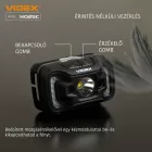 Videx LED Fejlámpa natúrfehér újratölthető akkumulátorral H025C