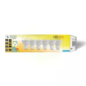   MasterLED GU10-es foglalatú 9 W-os SMD ledes izzó natúr fehér 6 db-os kiszerelés