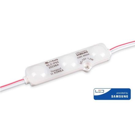 MasterLED 3 LED/db 12 V-os vízálló hideg fehér opál LED modul