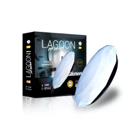   Lagoon PP series Glisten 24 W-os ø390 mm kerek natúr fehér mennyezeti lámpa IP44-es védettségű