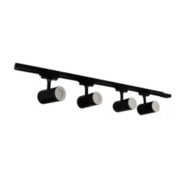   Strühm Luter fekete 4-es mennyezeti lámpa GU10-es foglalattal
