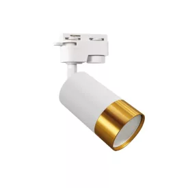   Strühm Puzon TRA fehér/arany színű sínre szerelhető lámpa GU10-es foglalattal