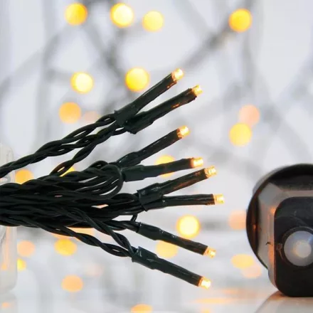 Eurolamp 22,95m-es LED fényfüzér, meleg fehér, programozható, IP44