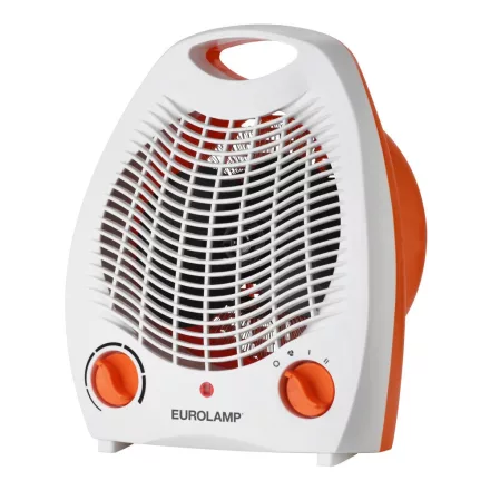 Eurolamp Ventilátoros fűtőtest, 2000W, fehér-narancs