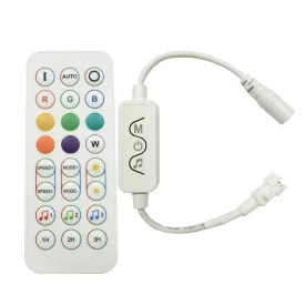   LEDmaster Prémium Long digitális ledszalag RGB vezérlő 28 gombos bluetooth-os fehér távirányítóval