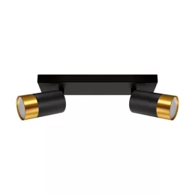   Strühm Puzon SPT GU10-es foglalatú 2-es fekete-arany mennyezeti lámpa