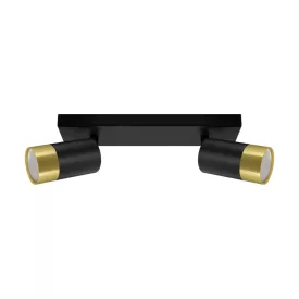   Strühm Puzon SPT GU10-es foglalatú 2-es fekete-arany mennyezeti lámpa