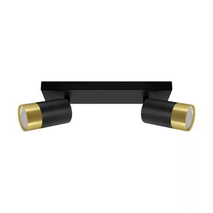 Strühm Puzon SPT GU10-es foglalatú 2-es fekete-arany mennyezeti lámpa