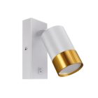 Strühm Puzon WILL GU10 foglalatú fehér-arany fali lámpa