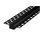 MasterLED Gipszkartonba süllyeszthető aluprofil 12 mm széles 2 méteres szál fekete