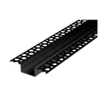 MasterLED Gipszkartonba süllyeszthető aluprofil 20 mm széles 2 méteres szál fekete