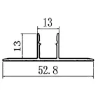 MasterLED Hidegburkolatba süllyeszthető aluprofil 13 mm széles 2 méteres szál ezüst