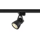 MasterLED Goldi fekete1 fázisú sínre szerehető lámpa keret GU10-es foglalattal