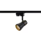 MasterLED Silvio fekete-arany 1 fázisú sínre szerehető lámpa keret GU10-es foglalattal