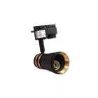 MasterLED Silvio fekete-arany 1 fázisú sínre szerehető lámpa keret GU10-es foglalattal