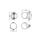 MasterLED LUXO Spheris 10-W-os fehér mágneses sínes lámpa 4000K 48V