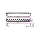 MasterLED LUXO Linea 12-W-os fehér mágneses sínes lámpa 4000K 48V