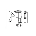 MasterLED LUXO Ringo 16-W-os fekete mágneses sínes lámpa 4000K 48V