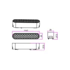 MasterLED LUXO Linea 6-W-os UGR19-es fehér mágneses sínes lámpa 4000K 48V