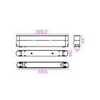 MasterLED LUXO Mágneses lámparendszer aljzat fehér színben 48V Linea 12 W-os lámpához