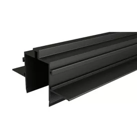   MasterLED LUXO fekete gyűjtősín 1 méter hosszú süllyesztett rögzítő 48V