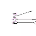 MasterLED LUXO mágneses sínlámpa rendszerhez 48V tápegység és a mágneses sín közti átkötő elem fehér