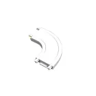 MasterLED LUXO 48V mágneses sínlámpa rendszerhez felületre szerelhető L hajlított típusú fehér