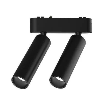 Eurolamp, Mágneses sínre szerelhető Ultra Slim lámpa fekete, 2X7W, 40V, 3CCT