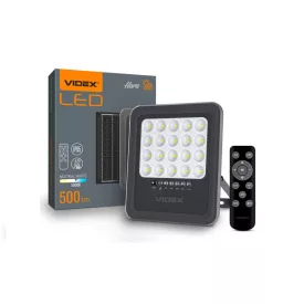   Videx Hors 16 W-os natúr fehér napelemes reflektor beépített alkonykapcsolóval