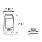 Strühm TERMO LED 2,5W újratölthető éjszakai lámpa CCT, USB-C töltőkábellel