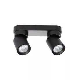 MasterLED Timo GU10 foglalatú 2-es fekete mennyezeti lámpa