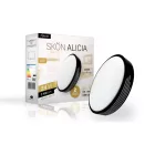 Skön Alicia 24 W-os ø400 mm kerek natúr fehér fekete színű mennyezeti lámpa IP20-as védettségű