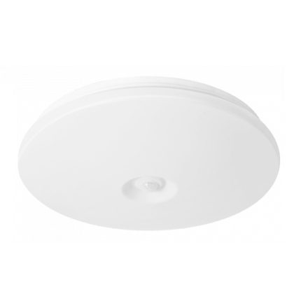 EcoLight LED 12 W-os ø260 mm beépített mozgásérzékelős kerek fehér mennyezeti lámpa IP44-es védettségű