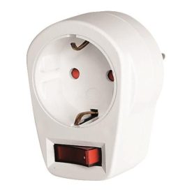 Földelt hálózati 1-es kapcsolható dugaljzat 16A 220-240V