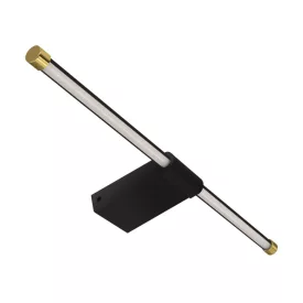   Strühm Paso 12W natúr fehér fekete/arany tükör feletti lámpa IP44-es védettségű