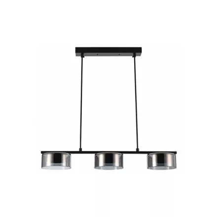 MasterLED Glossy függesztett lámpa, 3xGX53-as foglalattal, fekete