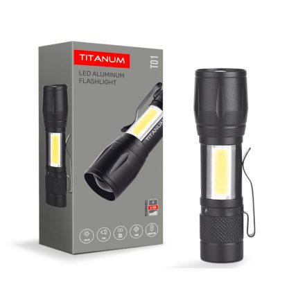 Videx TITANUM hordozható LED zseblámpa 6500K 120lm TLF-T01