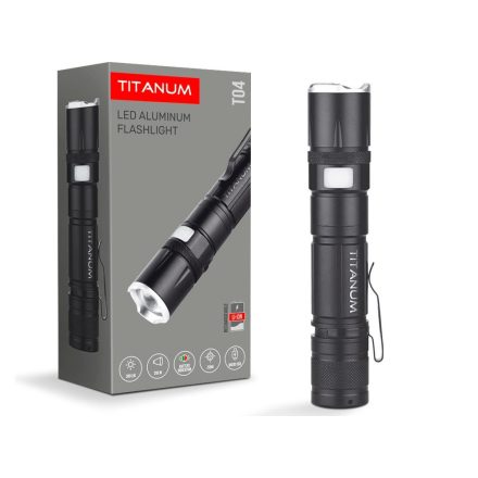 Videx TITANUM hordozható LED zseblámpa 6500K 300lm TLF-T04