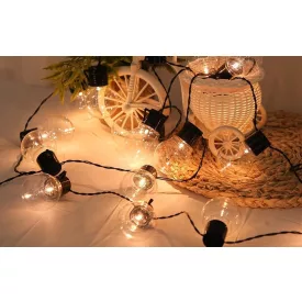   MasterLED Napelemes kerek alakú 20 LED-es 4 85 m hosszúságú girland